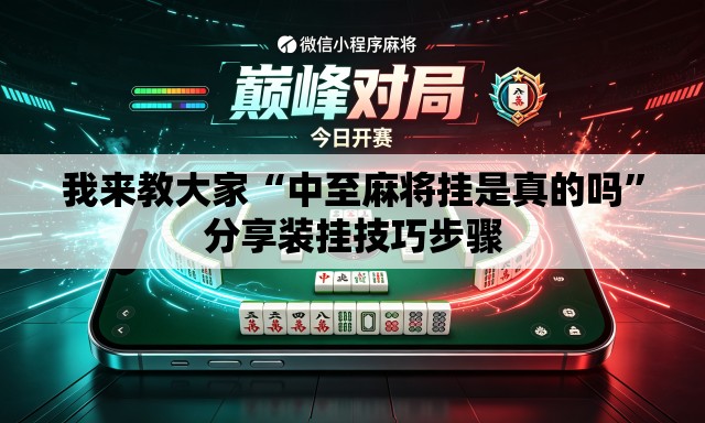 我来教大家“中至麻将挂是真的吗”分享装挂技巧步骤