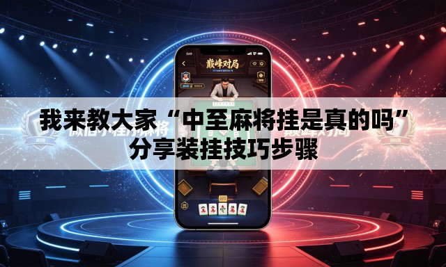 我来教大家“中至麻将挂是真的吗”分享装挂技巧步骤