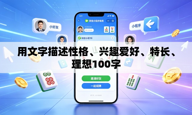 用文字描述性格、兴趣爱好、特长	、理想100字