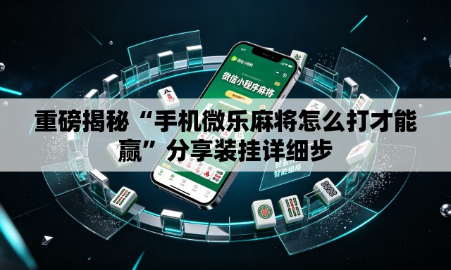重磅揭秘“手机微乐麻将怎么打才能赢”分享装挂详细步