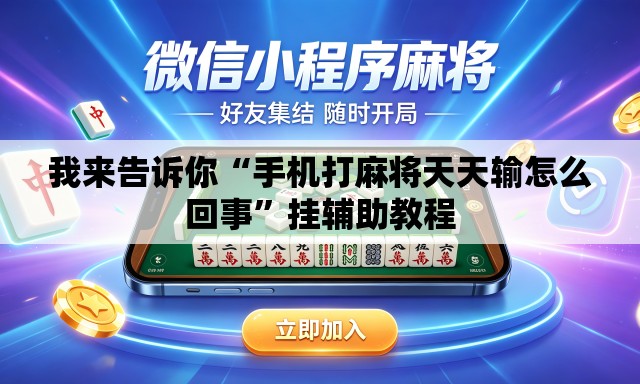 我来告诉你“手机打麻将天天输怎么回事”挂辅助教程
