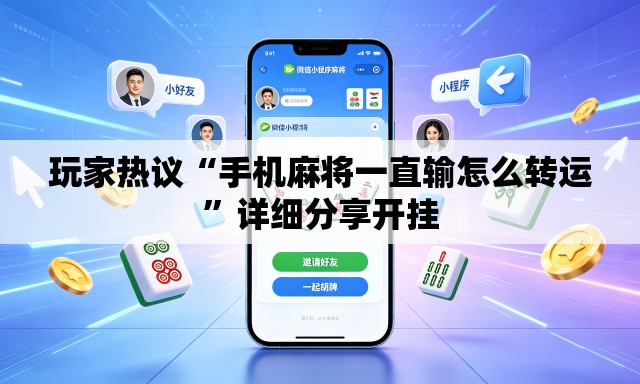玩家热议“手机麻将一直输怎么转运	”详细分享开挂