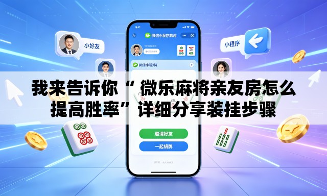 我来告诉你“ 微乐麻将亲友房怎么提高胜率	”详细分享装挂步骤