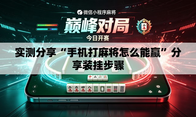 实测分享“手机打麻将怎么能赢”分享装挂步骤