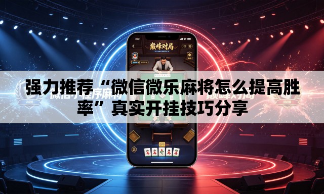 强力推荐“微信微乐麻将怎么提高胜率”真实开挂技巧分享