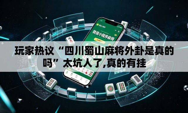 玩家热议“四川蜀山麻将外卦是真的吗”太坑人了,真的有挂