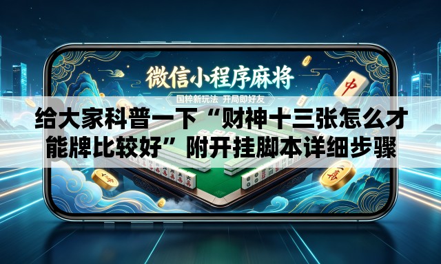 给大家科普一下“财神十三张怎么才能牌比较好	”附开挂脚本详细步骤