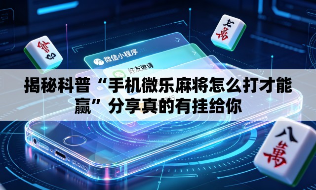 揭秘科普“手机微乐麻将怎么打才能赢”分享真的有挂给你