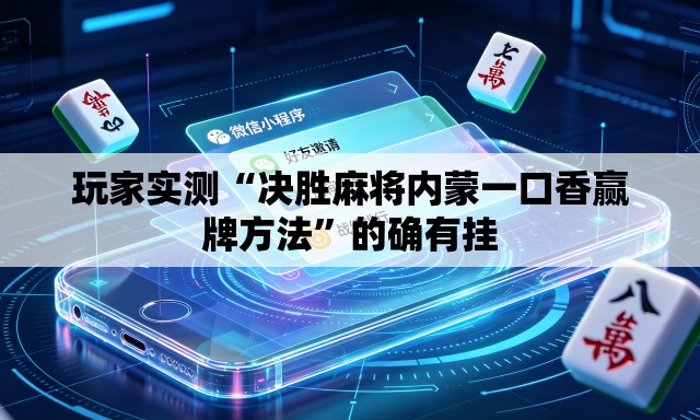 玩家实测“决胜麻将内蒙一口香赢牌方法	”的确有挂
