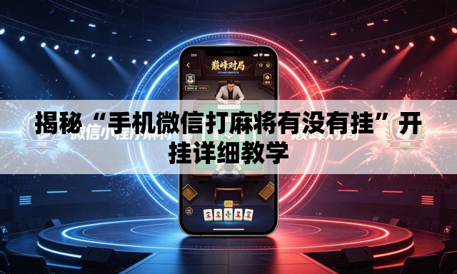 揭秘“手机微信打麻将有没有挂”开挂详细教学