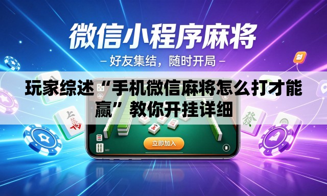 玩家综述“手机微信麻将怎么打才能赢”教你开挂详细