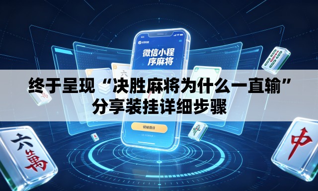 终于呈现“决胜麻将为什么一直输”分享装挂详细步骤