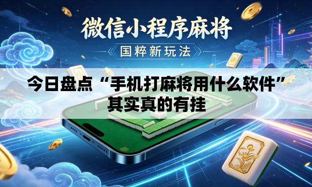今日盘点“手机打麻将用什么软件”其实真的有挂