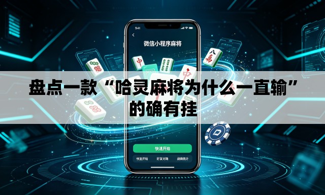 盘点一款“哈灵麻将为什么一直输”的确有挂