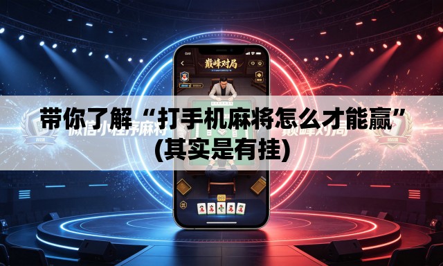 带你了解“打手机麻将怎么才能赢”(其实是有挂)