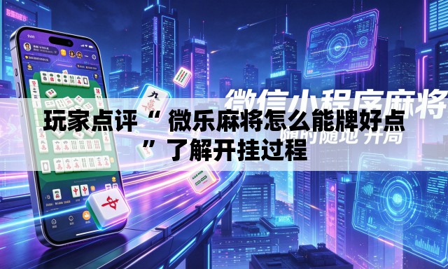 玩家点评“ 微乐麻将怎么能牌好点”了解开挂过程