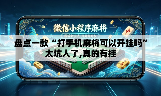 盘点一款“打手机麻将可以开挂吗”太坑人了,真的有挂