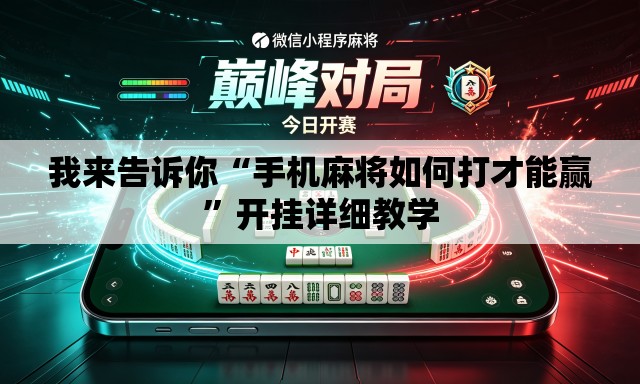 我来告诉你“手机麻将如何打才能赢	”开挂详细教学