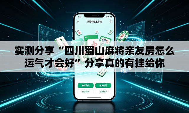 实测分享“四川蜀山麻将亲友房怎么运气才会好”分享真的有挂给你